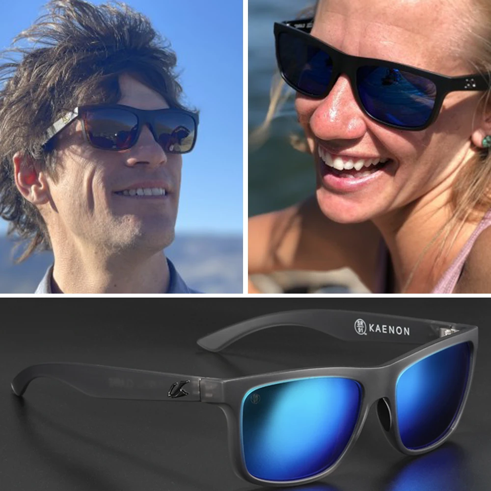 

Clarke Kaenon Polarized Sunglasses Square TR90 frame men Mirrored lens Brand Design women Soft Nose Pad Sun glasses UV400