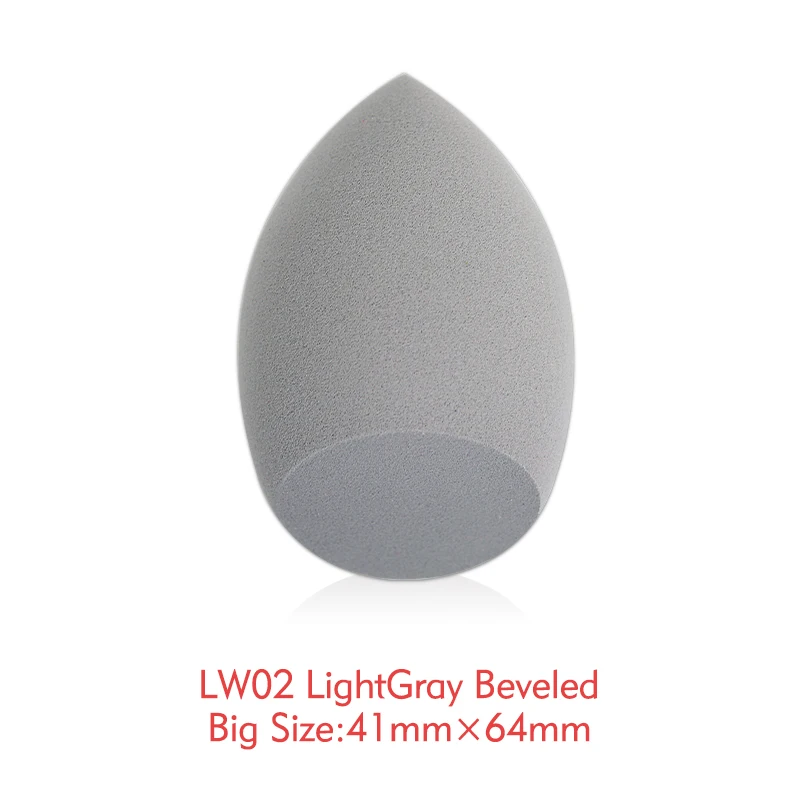 LW02-LightGray KIMUSE прецизионная без латексной губки для макияжа maquiagem maquillaje макияж без латекса Блендер Comestic специальная губка в форме яйца - Цвет: LW02-LightGray