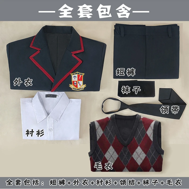 Woman Men The Umbrella Academy Number Five Anime Cosplay Costume Halloween Dresses College Clothing Full Sets images - 6