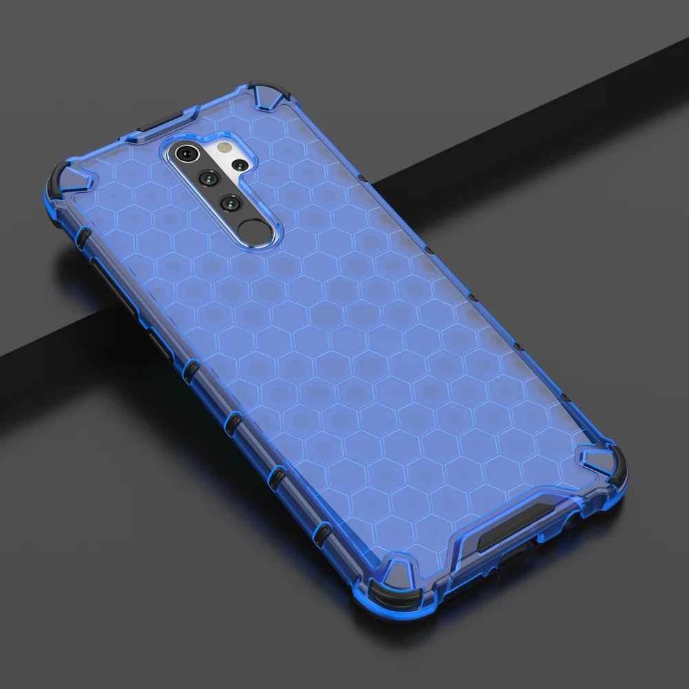 c Сотовый из гибридного материала на основе ТПУ и ПК Броня чехол на Etui Xiaomi Redmi Note 8 Pro противоударный жесткий чехол для телефона прозрачный чехол Xiaomi Redmi Note 8 - Цвет: c