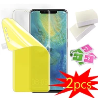 2pcs tpu hydrogel film for samsung galaxy a6 plus 2018 a6 sensitive soft full coverage protective screen protector guard