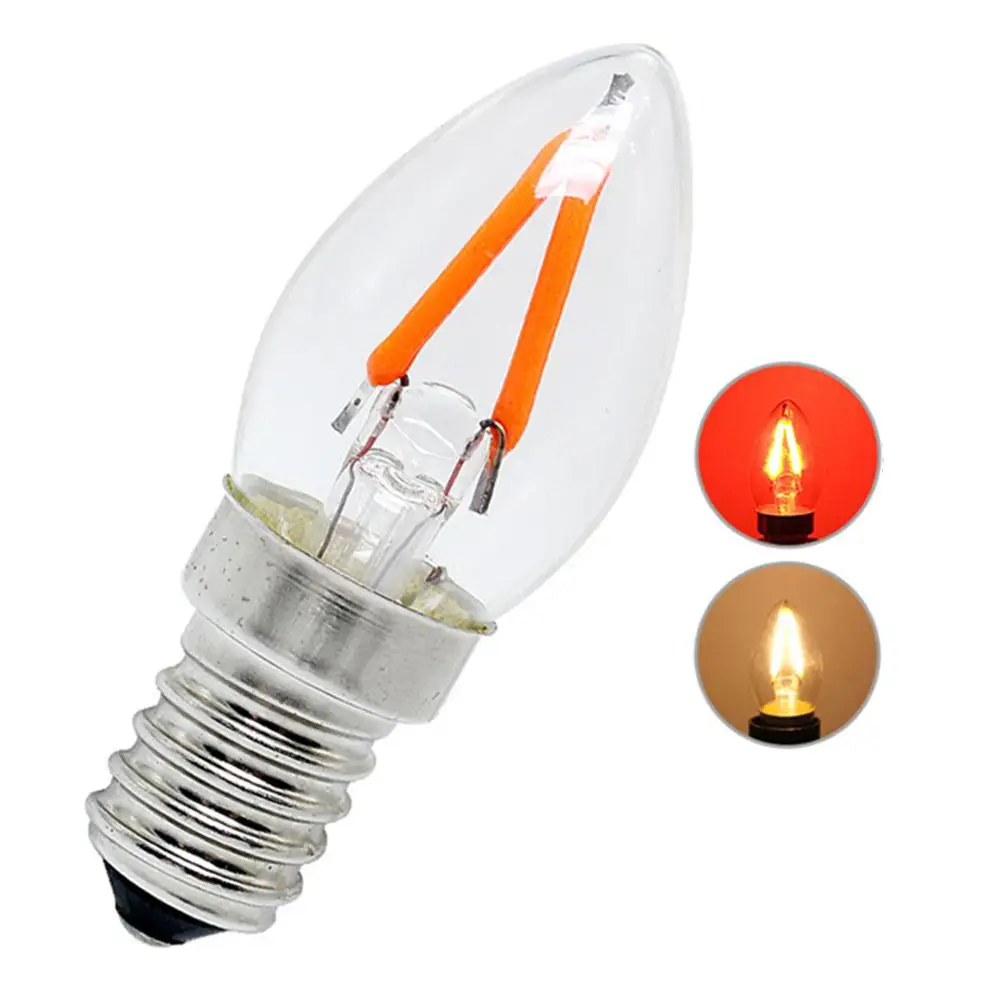 E12 Светодиодная лампа для холодильника светильник Свеча лампочка C7 Ночной люстры