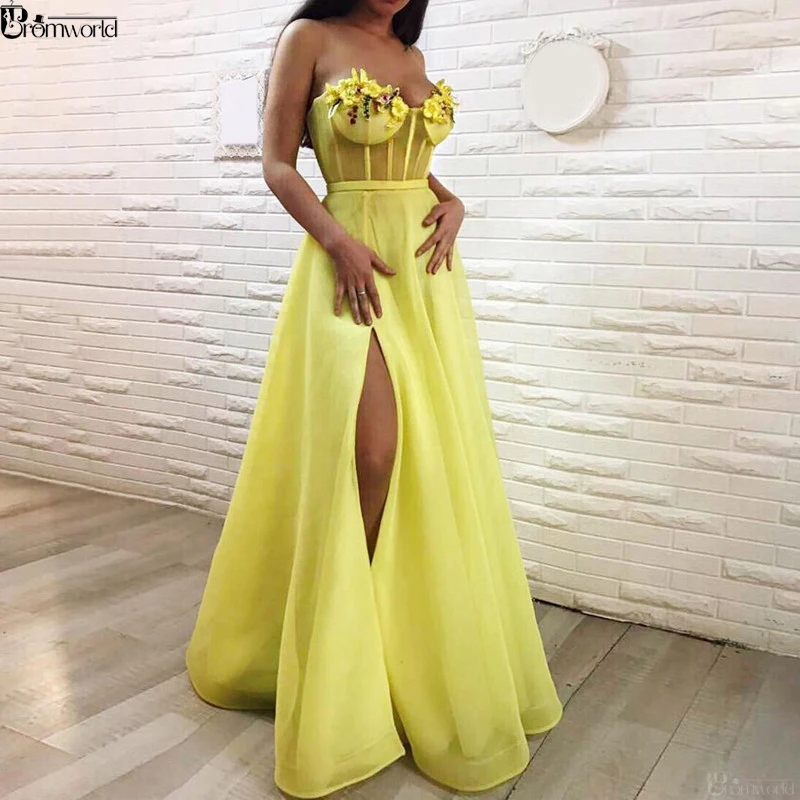 Promworld трапецеидальное очаровательные с фатиновой юбкой и цветочным рисунком