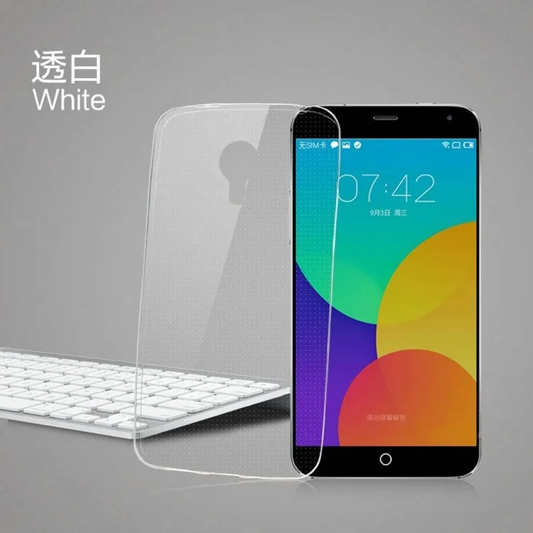 Тонкий мягкий прозрачный чехол из TPU для Meizu M1 Note по отличной цене, в комплекте защитная пленка для экрана.