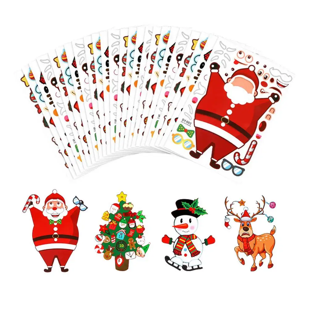 

24 шт., Набор наклеек для творчества, 4 вида, 8 цветов