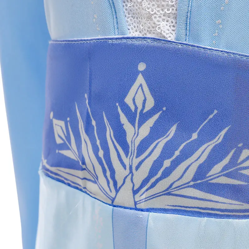 Новое платье Эльзы для девочек костюмы Снежной королевы Анны принцессы вечерние