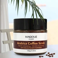 anti cellulite coffee exfoliating body scrub beauty whitening shea butter cream natural organic scrub for body and face 100g
