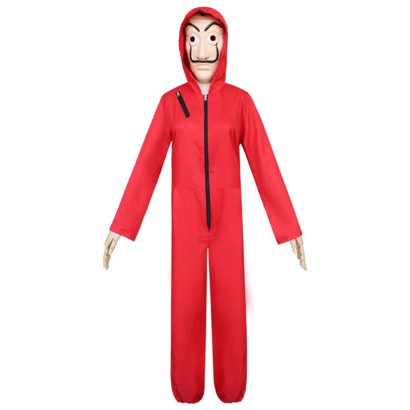 

Salvador Dali Movie Costume Money Heist The House of Paper La Casa De Papel Cosplay Halloween Party Face Mask Necklace