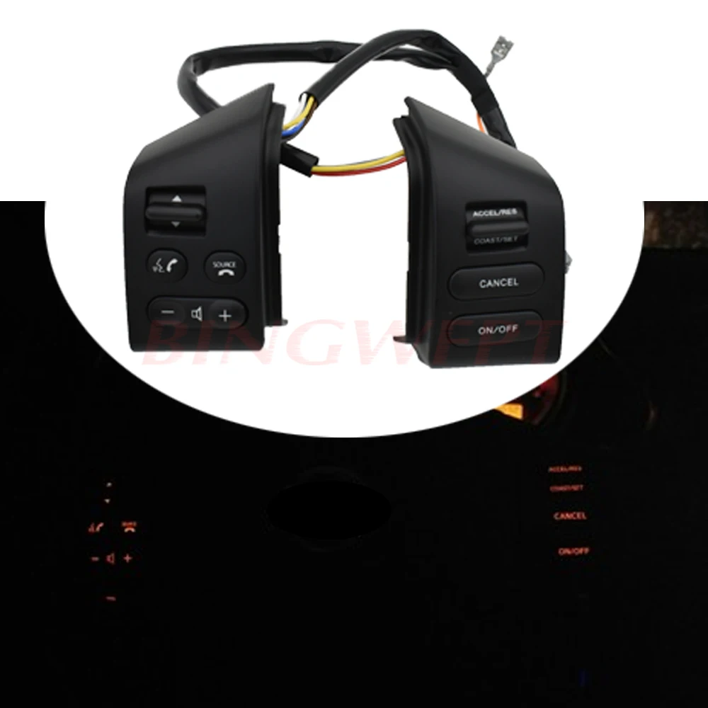 Новые автомобильные аксессуары кнопки управления рулевым колесом с серебряными