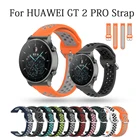 Ремешок силиконовый спортивный для huawei watch gt 2eGT2 Pro 46 мм, браслет для galaxy watch 3 45 мм S3 Frontier