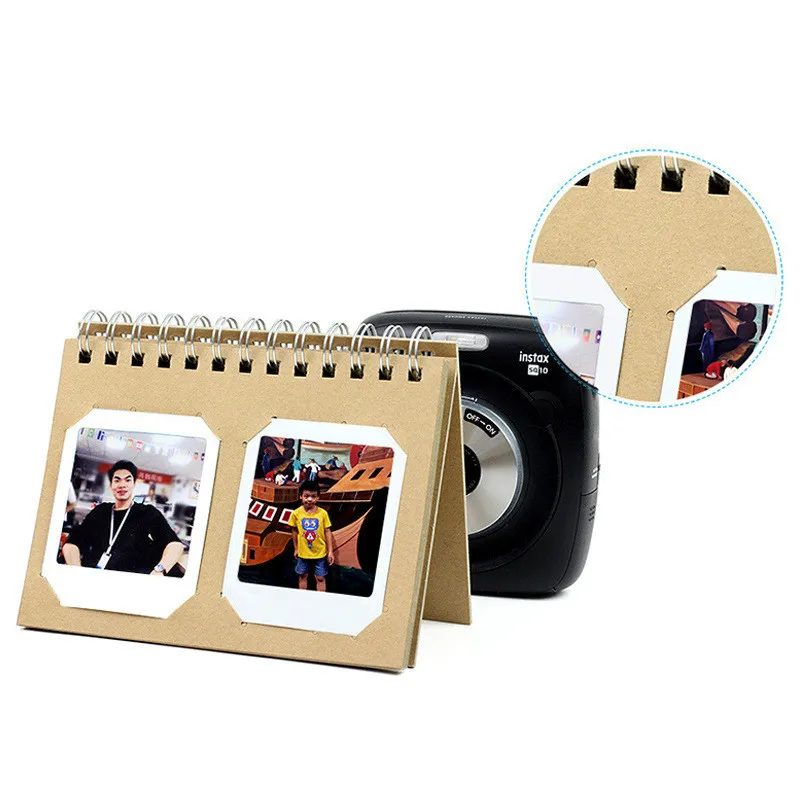 Фотоальбом с 40 слотами настольный календарь фотоальбом для Fujifilm Instax Square SQ20 SQ10 SQ6