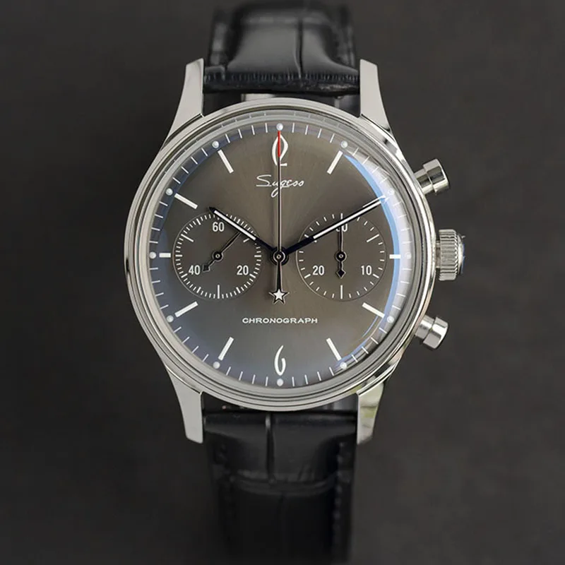 

Sugess Hand Wind Mechanical Chronograph Watch Men Luminous Seagull Movement st1901 Wrist Watch For Men Luxury Casual Waterproof