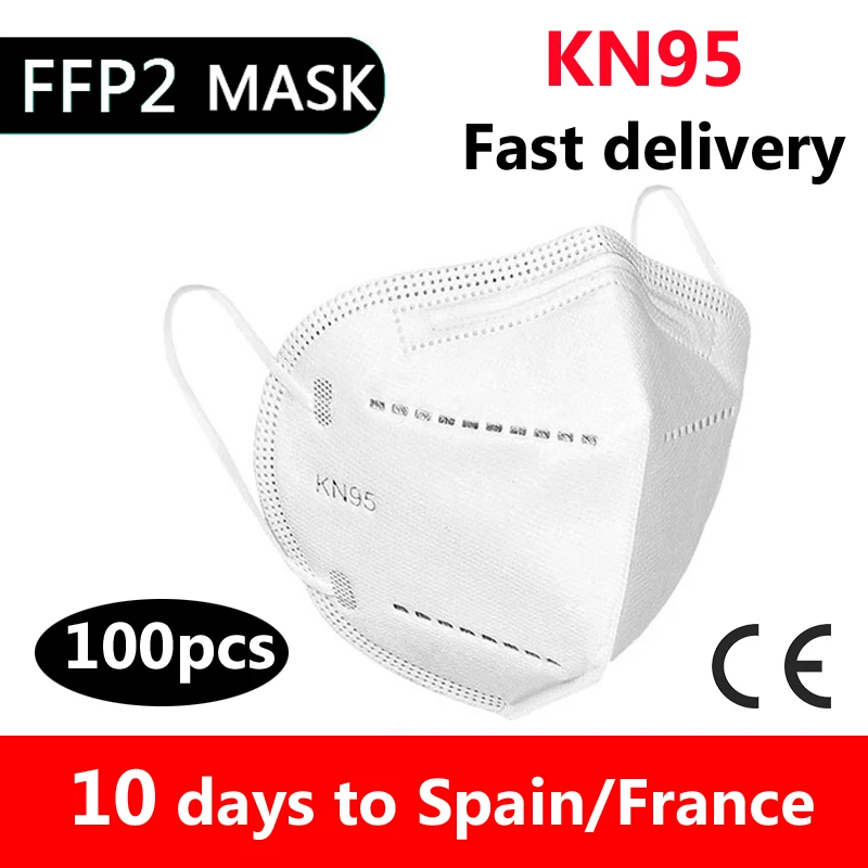 

10/50/100Pcs mask ce certified disposable adult ffp2reutilizable mascherine KN95 Mascarillas Face mask Mouth Protective Masks