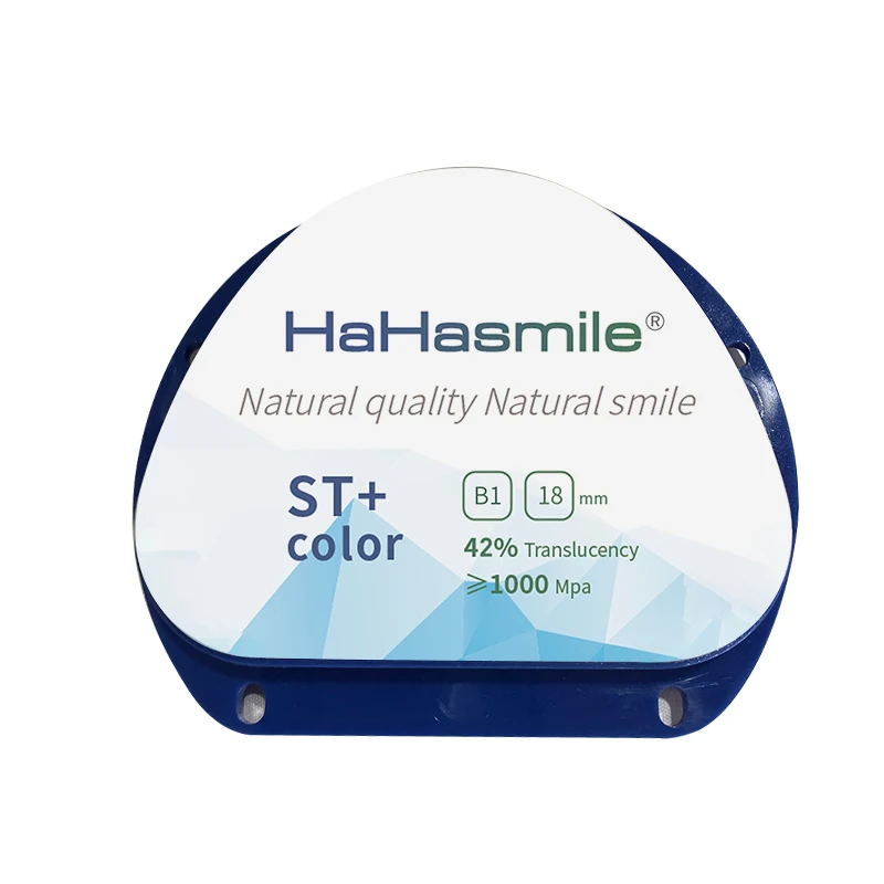 Hahasmile ST + цветной циркониевый блок без рисунка высокая 42% прозрачность CAD CAM