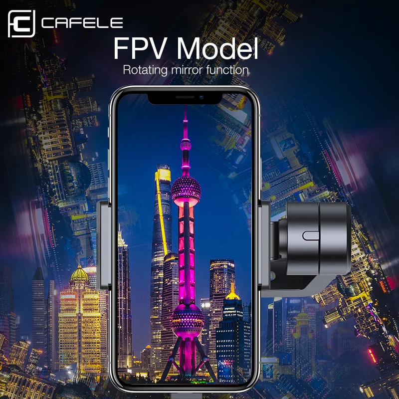 Cafele 3-осевой ручной шарнирный стабилизатор для камеры iPhone 11 X Xiaomi Huawei Samsung складной