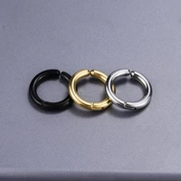 fashion women men stainless steel painless ear clip round ear circle non piercing fake earrings new popular fashion ear jewelry