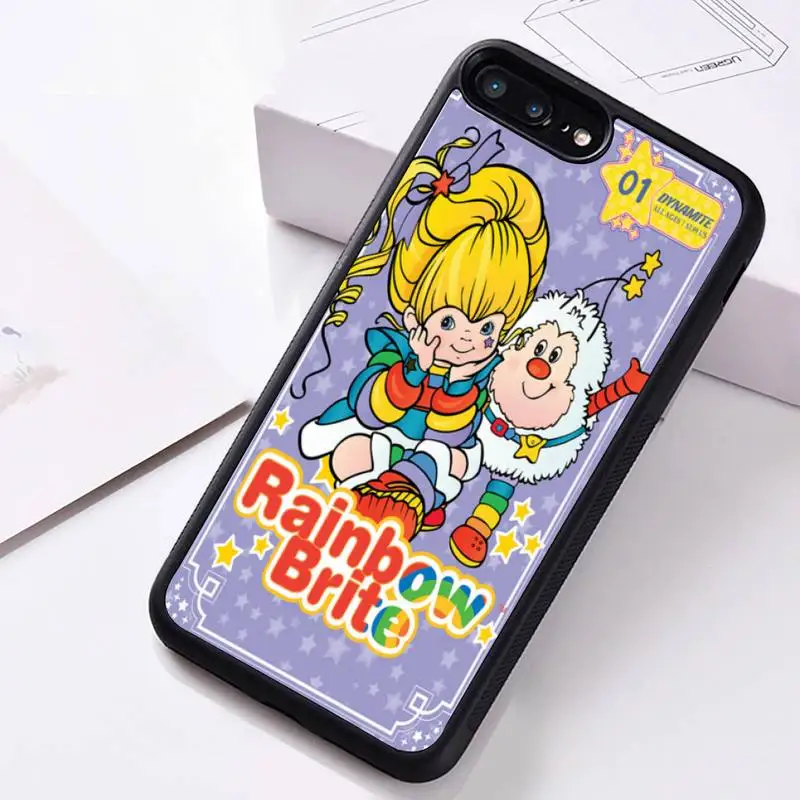

Rainbow Brite Phone Case Rubber for iPhone 12 pro max mini 11 pro XS MAX 8 7 6 6S Plus X 5S SE 2020 XR case