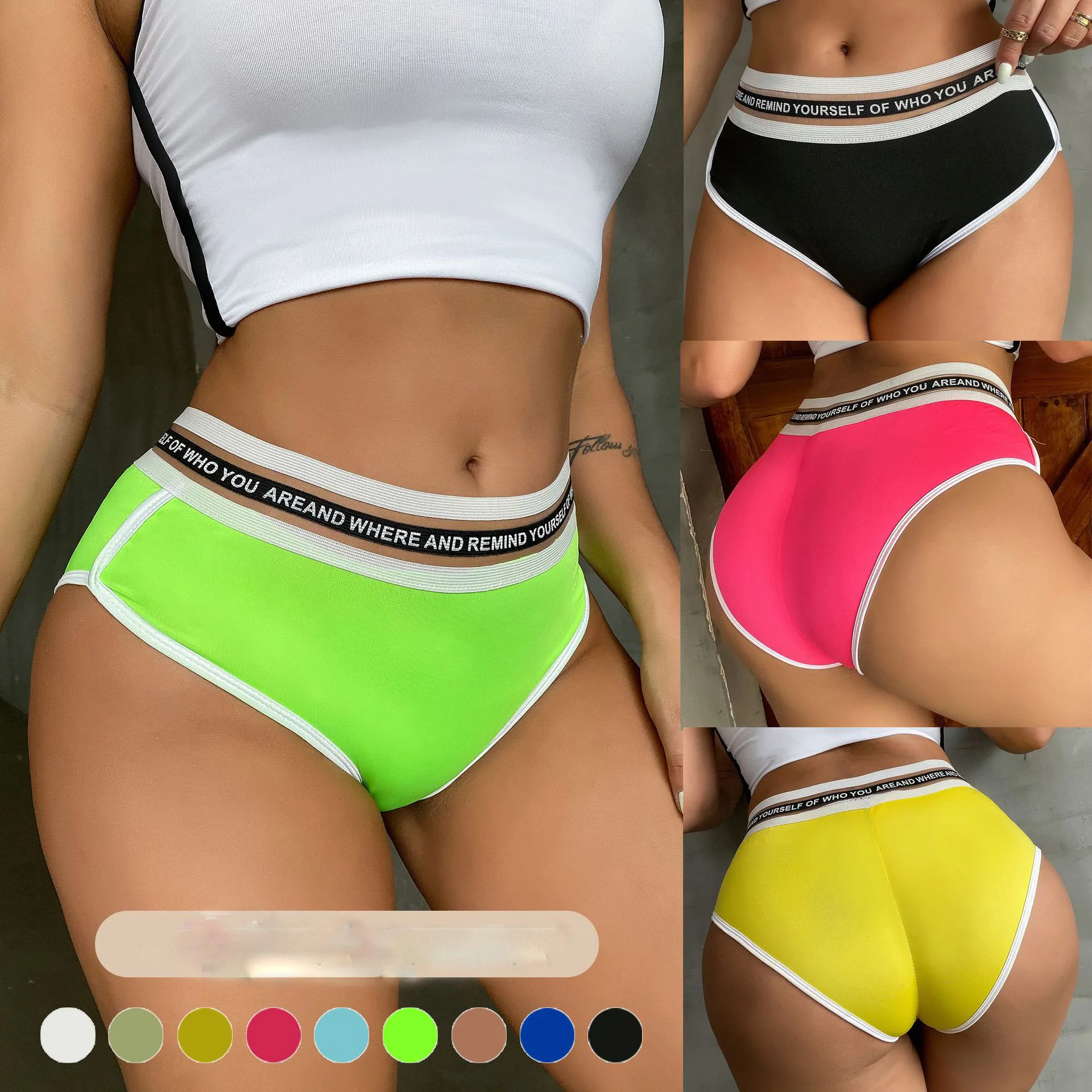 

Fashion new summer European and American letter printing sports shorts women's fitness yoga plus size hot sale