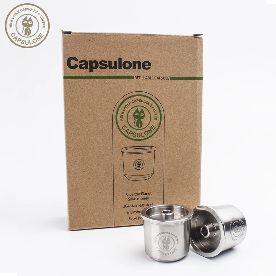 Capsulone/Совместимость с illy Кофеварка/нержавеющая сталь металл пополняемая многоразовая капсула подходит для illy кафе капсулы