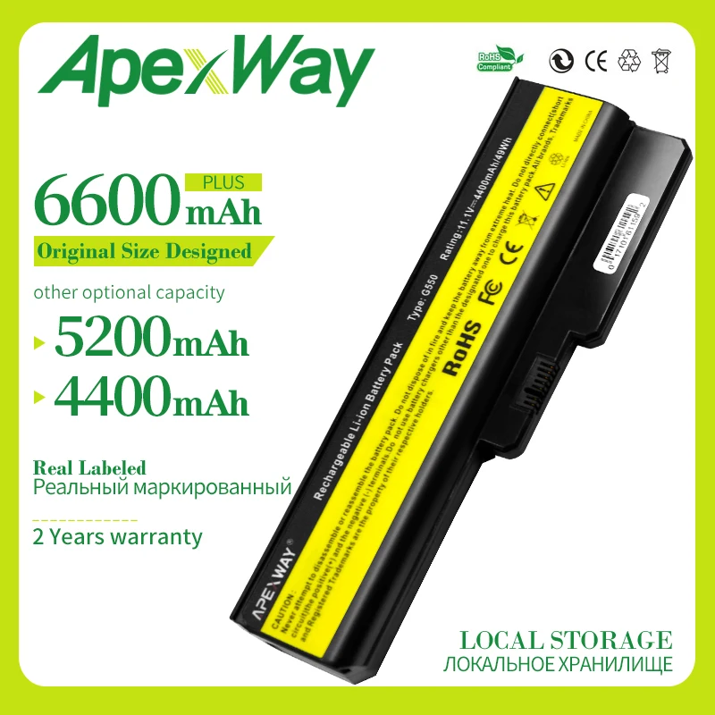 Аккумулятор Apexway для Lenovo G430 11 1 В L08L6Y02 L08L6YO2 L08N6Y02 L08N6YO2 LO8L6C02 lo8y02|4400mah battery|battery lenovo