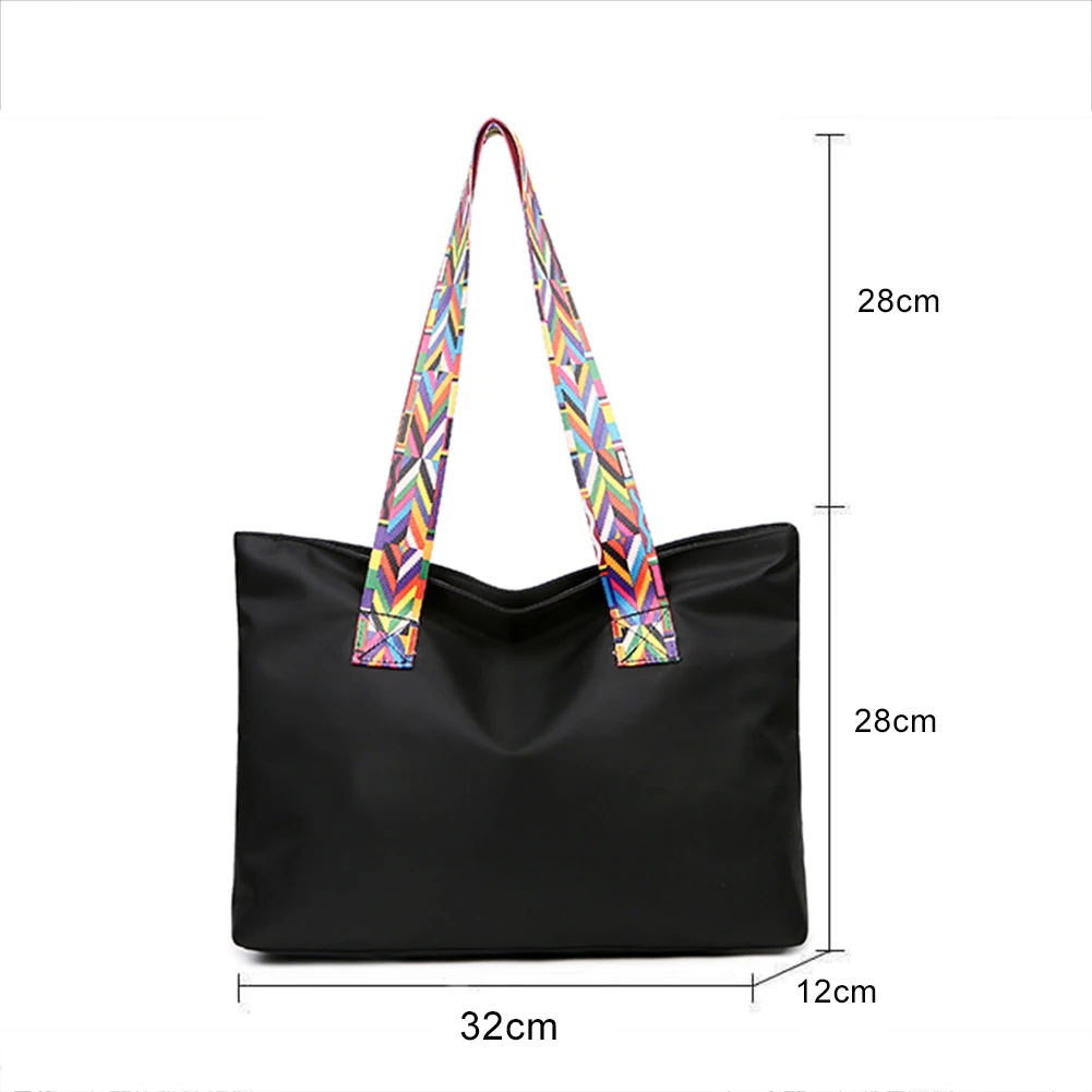 

Fashion Nylon Waterproof Handbag Women Large Capacity Shoulder Bag Casual Daily Travel Shopping Totes Purse