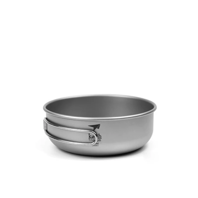 Bestellen Titan Besteck Sets 4 Schalen 6 Geschirr Camping Picknick Kochen Kochgeschirr Set Titan Geschirr Faltbare Löffel Gabel Messer
