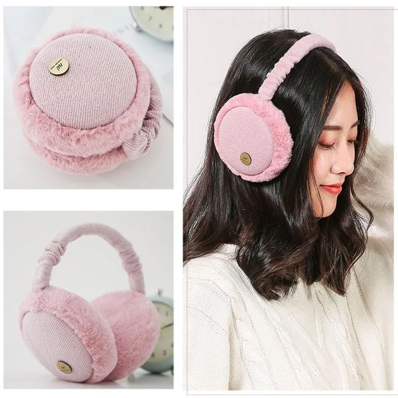 

Earmuffs Fashion Comfortable Soft Adjustable Foldable Earflap Furry Soft Women Warm Earmuffs Winter Ear-warmers Winter Casual