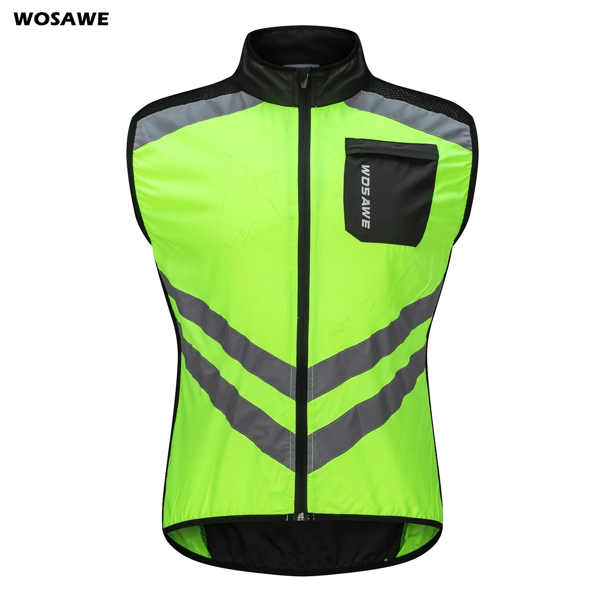 WOSAWE светоотражающие велосипедные жилеты без рукавов ветрозащитные спортивные