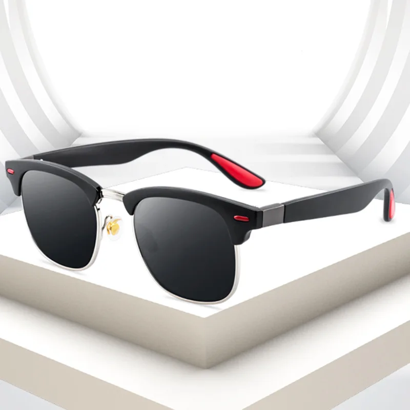 

Солнцезащитные очки с поляризацией для мужчин и женщин UV-400, Модные Винтажные круглые, классические, для вождения на открытом воздухе