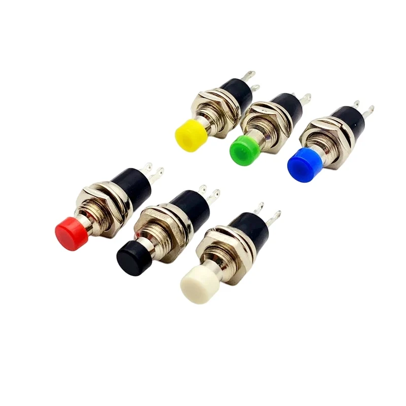 

6PCS,Mini Round Momentary Push Button Switch Press The Self-Reset,PBS-110,7MM,Micro Switchs,Normally Open,Normally Closed,1NO1NC