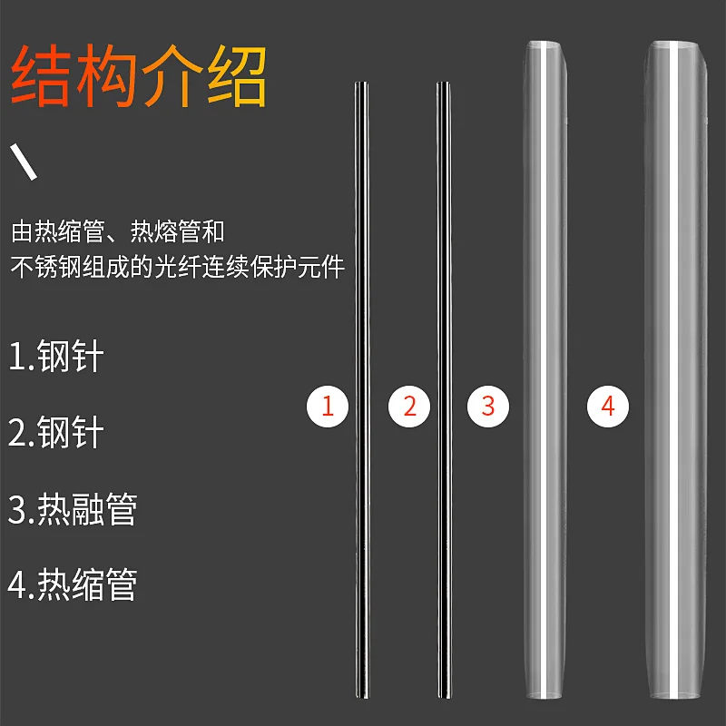 1000 шт. FTTH 60 мм волоконно оптический термоусадочный рукав кожаная нить