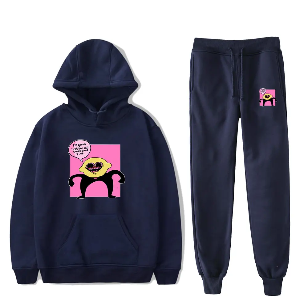 

2021 New Arrival friday night funkin lemon demon Merch Hoodies Set Men Women Hoodies Pants Two-Piece Sweatshirt Suit