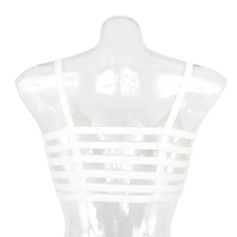 

New sexy stripe beautiful back tube top female no steel ring anti-glare suspenders sports yoga wrapped chest female
