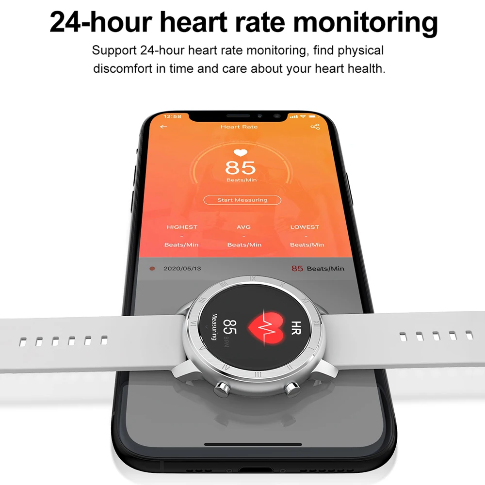 

Full Touch Women Smart Watch ECG Heart Rate Blood Pressure Blood Oxygen IP68 Waterproof Sleep Monitoring Sports Lady Smartwatch