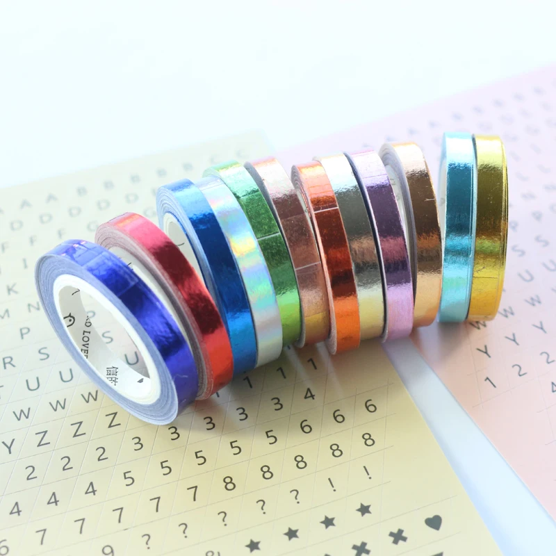 Миниатюрная декоративная Маскировочная лента Domikee лазерный дизайн для