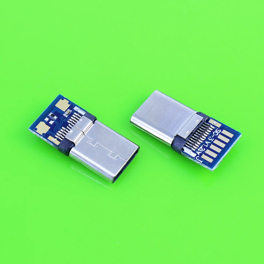 YuXi USB 3 1 Тип C разъем 24 шпильки штекер гнездо адаптер розеток для припоя провода и