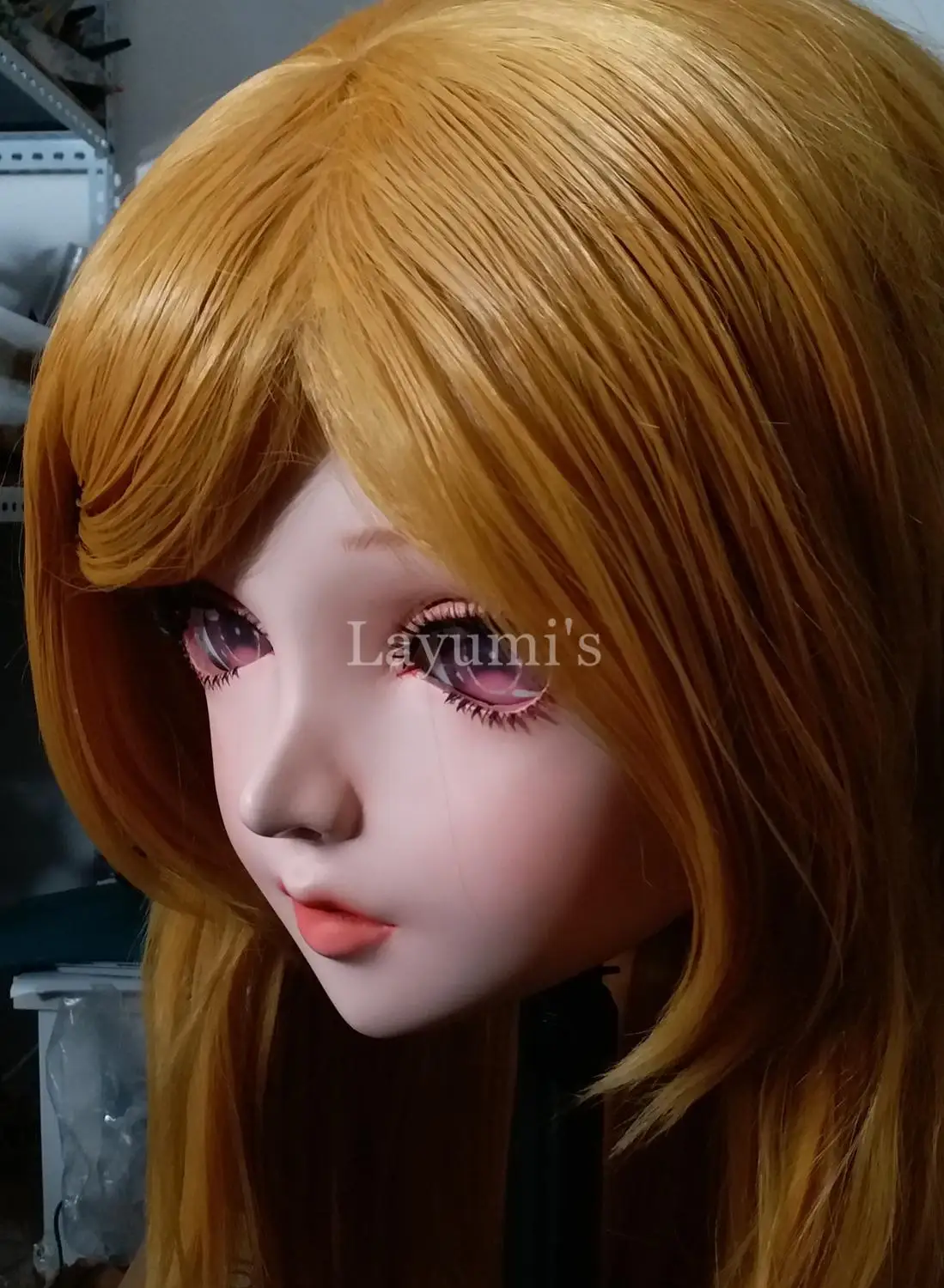 

(NEW-31) Handmade Full Head Silicone Mask Masquerade Party Crossdresser Doll Japan Cartoon Kigurumi Cosplay Masks Anime Girl