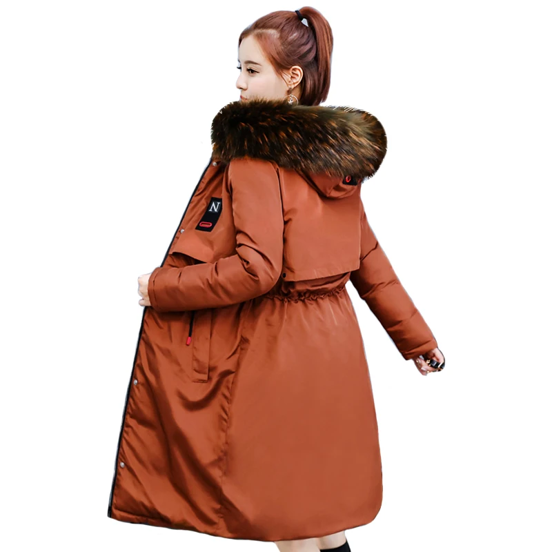 

new design Winter Hooded Warm 2020 Down Coat Women Casual Long Down Jackets Ladies Thicken Cotton Parka Outerwear Korean coat