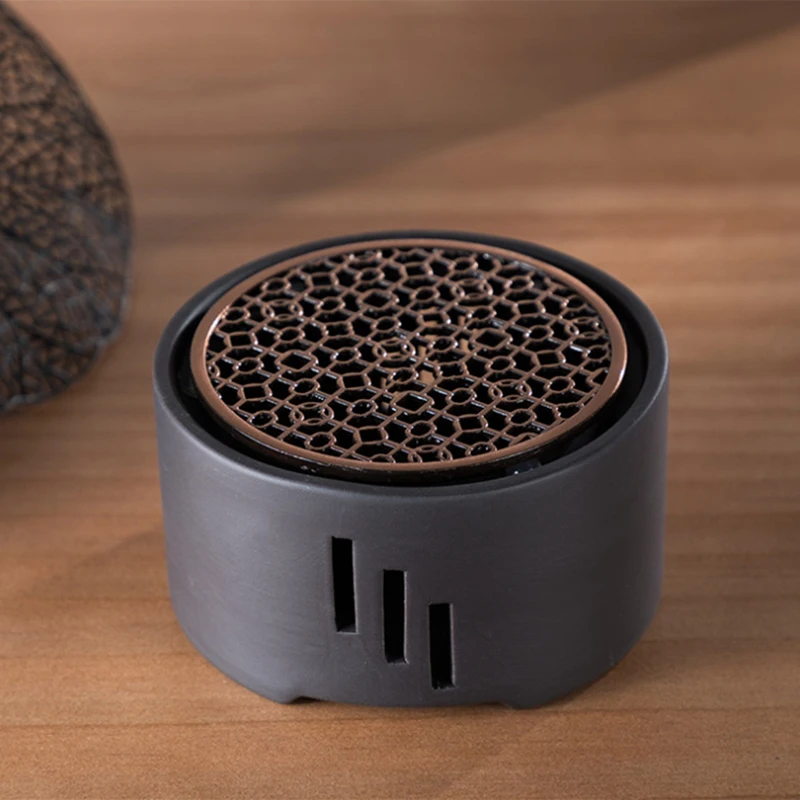 

1PC Ceramic Candle Stand Tea Heater Tea Stove Milk Warmer Candle Holder with Mat Without Candle for Home Cafe