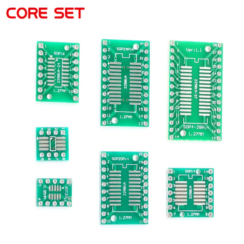 10 шт. PCB плата комплект SMD поворот в DIP адаптер конвертер пластина SOP MSOP SSOP TSSOP SOT23 8 14