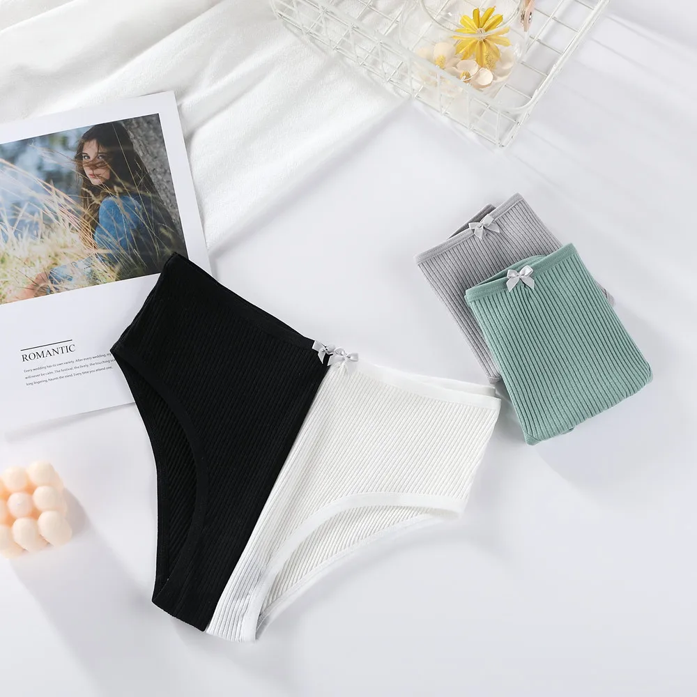 

M-XL Cotton Panties Female Underpants Sexy Panties for Women Briefs Underwear Intimate Plus Size Pantys Lingerie 4 Solid Color