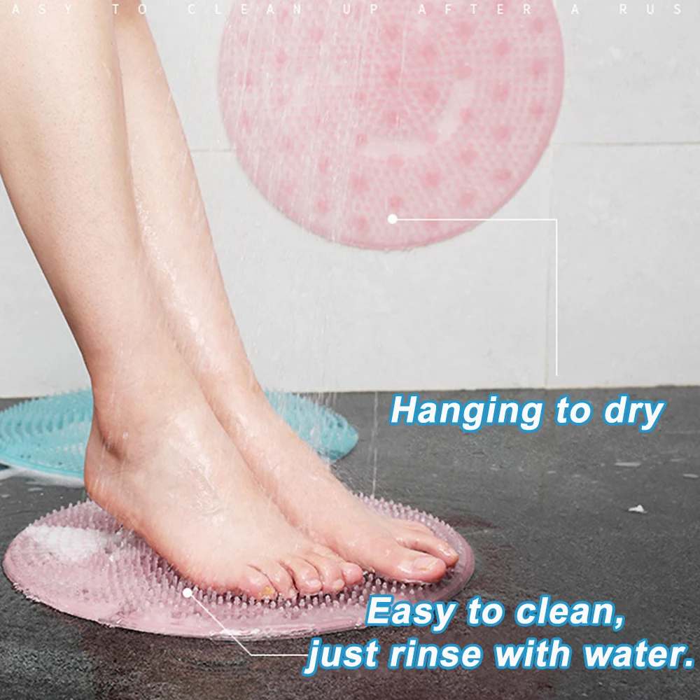 

Silicone Bath Massage Cushion Brush for Lazy Feet clean Dead Skin Bathroom