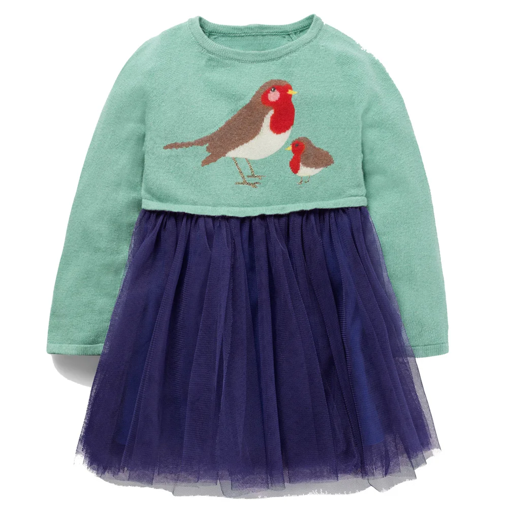 Праздничные платья для маленьких девочек Кружевное платье принцессы в полоску