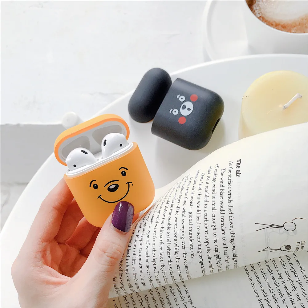 Милый мультфильм беспроводные наушники mate чехол для Apple AirPods 2 зарядки наушники Scurb чехол для Airpods защитный чехол