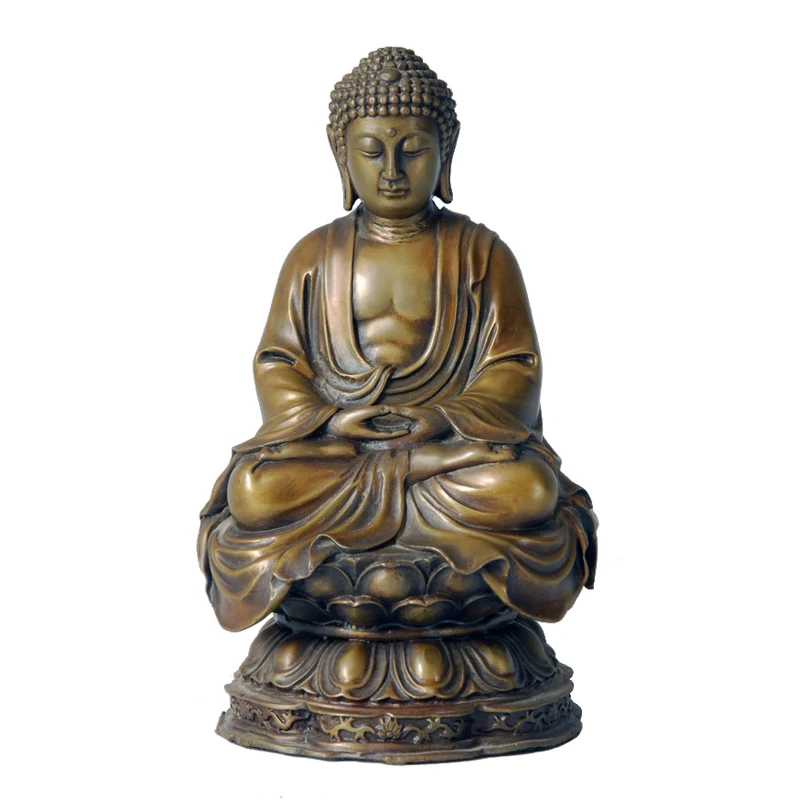 

Amitabha Buddha Statue Bronze Buddhism Amitayus Sculpture Figurine for Decoration Collection