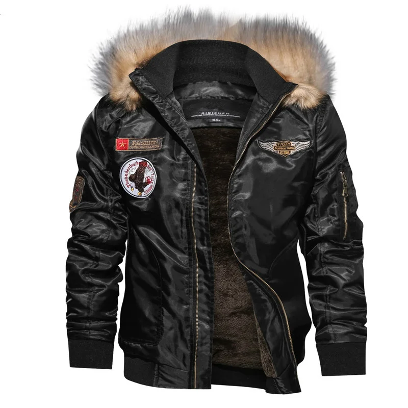 

New 2021 Thicken Winter Military Jacket Men Army Air force one Tactical Jackets Male Windbreaker Coat Flight jaqueta masculina