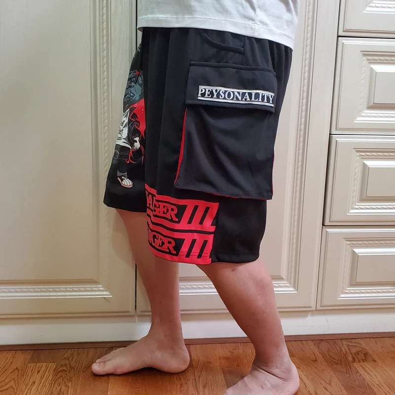 

summer Shorts Men plus size oversized european male cotton loose short trousers hip hop men shorts 2xl 7xl 8xl print dog 150kg