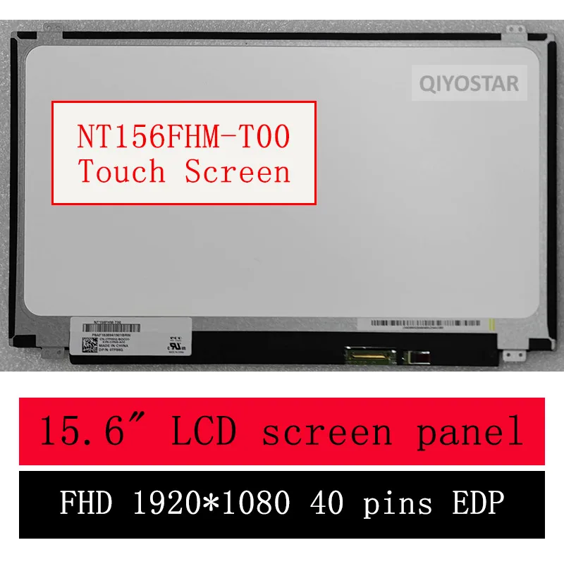 Оригинальный сенсорный экран для ноутбука NT156FHM T00 DP/N 0TF8 6G ЖК-дисплей в сборе Dell