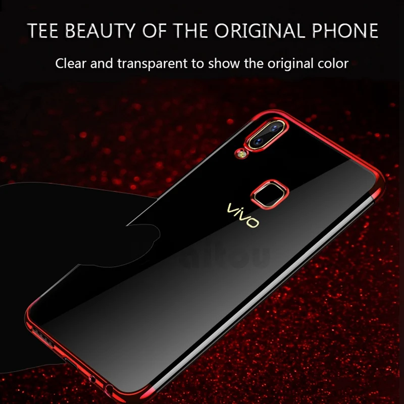 UPaitou Luxury Case for VIVO Z5X Z3i Z1 Pro Y97 Y95 Y93 Lite Y85 Y83 Y81 Y79 Y69 Y67 Y66 Y65 TPU Soft Silicone Transparent |