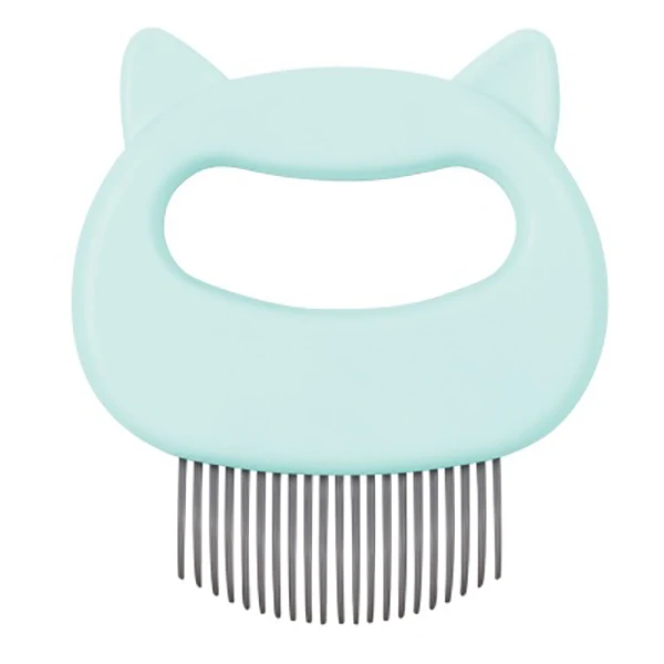 Green Расчески для удаления волос собаки щетка для кошек и массаж из нержавеющей стали иглы инструменты для ухода кошки красивая щетка для волос Shedding товары для домашних животных - Цвет: Green